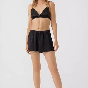 Vera MODA Black Joy Nightwear Bra Top and Shorts size XS